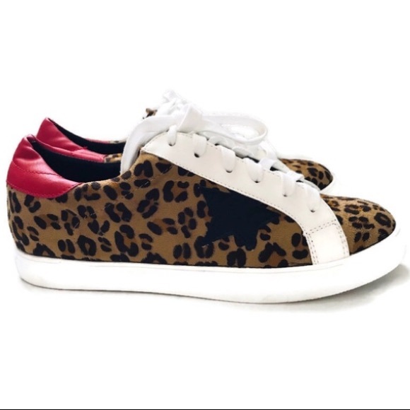 Leopard Animal Print Black Star Platform Sneaker - Picture 6 of 9